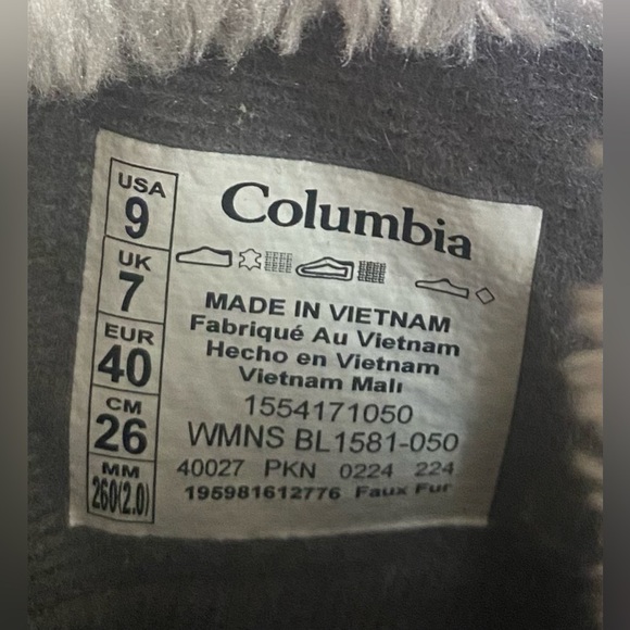 Gray Columbia Women’s Ice Maiden II Snow Boot Size US 9 - Picture 4 of 7